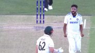 Mohammed Siraj Gets ‘Booed’ by Adelaide Crowd for His Fiery Send-Off to Travis Head After Dismissing Him During IND vs AUS 2nd Test 2024 (Watch Video)