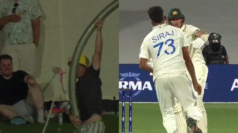 Fan Whose 'Beer Snake' Angered Mohammad Siraj During IND vs AUS Adelaide Test in Border-Gavaskar Trophy 2024-25 Reveals It Cost Him INR 2.33 Lakh