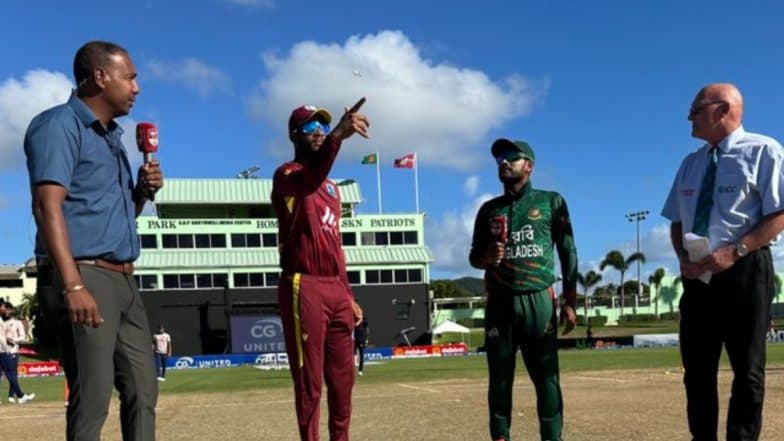 How To Watch WI vs BAN 3rd ODI 2024 Free Live Streaming Online? Get Free Telecast Details of West Indies vs Bangladesh Match on TV