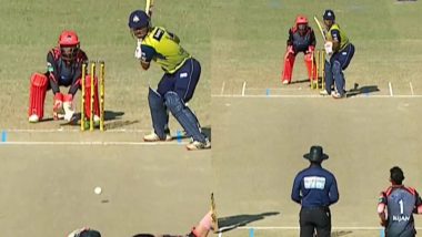 Brain Fade Moment! Lokesh Bam Leaves Delivery from Rijan Dhakal, Ball Crashes Into Stumps During Biratnagar Kings vs Chitwan Rhinos NPL 2024 Match (Watch Video)