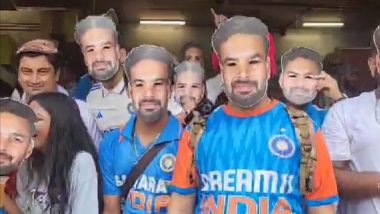 Rishabh Pant Fans Wear Masks at The Gabba, Chants ‘We Love You,’ During the IND vs AUS 3rd Test 2024 (Watch Video)