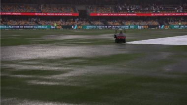 IND vs AUS 3rd Test 2024 Day 1 Stumps: Australia Scores 28/0 in 13.2 Overs As Rain Plays Spoilsport in Brisbane