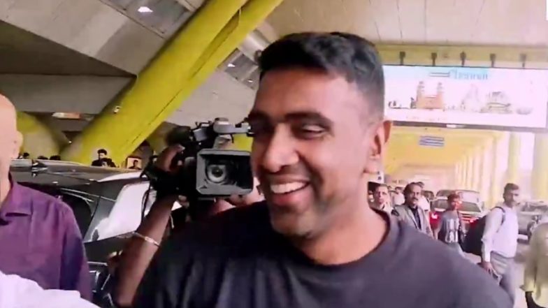 Ravi Ashwin Retires: Legendary All-Rounder Returns to Chennai Following His International Retirement After IND vs AUS 3rd Test 2024 (Watch Video)