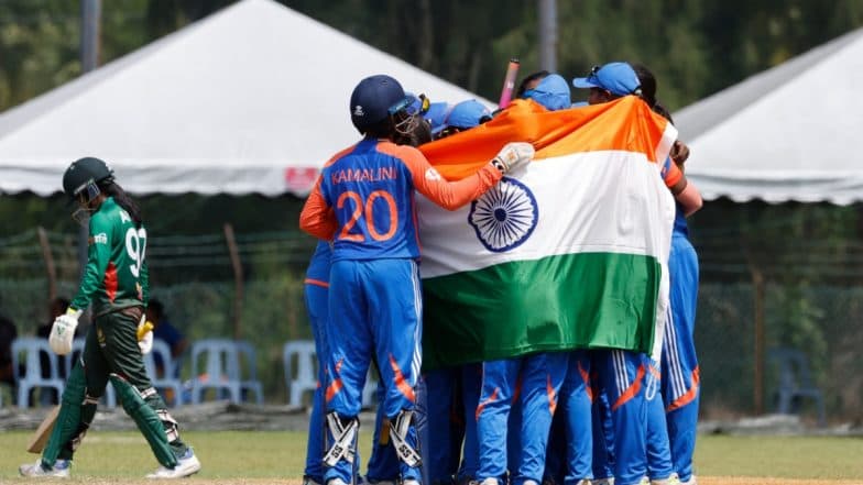 India Win ACC Women’s Under-19 Asia Cup 2024; Defeat Bangladesh in Inaugural Edition by 41 Runs To Clinch Trophy