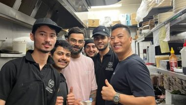 Virat Kohli Clicks Pictures With Restaurant Members As India Batter Enjoys Quality Time Ahead of IND vs AUS Boxing Day Test 2024 (Watch Video)