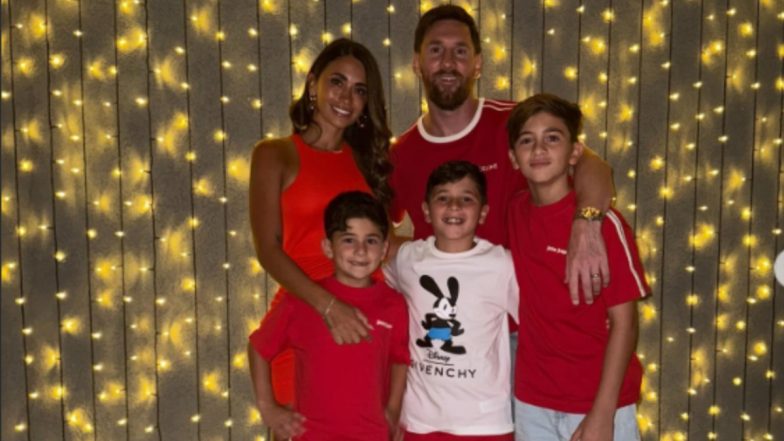 Lionel Messi’s Wife Antonela Roccuzzo Shares Pictures on Instagram With Family; Couple Celebrates Christmas 2024 (See Post)