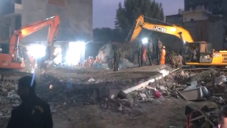 Mohali Building Collapse: 22-Year-Old Girl Rescued by NDRF Succumbs to Injuries After Under-Construction Building Collapses in Punjab (Watch Video)