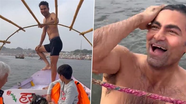 Mohammad Kaif Takes a Dip in Yamuna River in Prayagraj Ahead of Maha Kumbh Mela 2025, Ex-Cricketer Shares Video