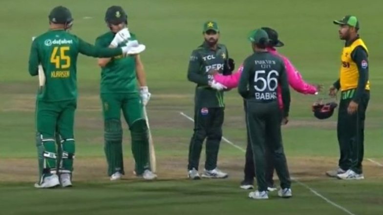 Mohammad Rizwan, Heinrich Klaasen Engage in On-Field Argument During SA vs PAK 2nd ODI 2024 (Watch Video)