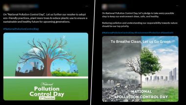 National Pollution Prevention Day 2024 HD Images and Slogans: Netizens Share Informative Posts, Quotes, Wishes, Greetings, Wallpapers and Messages to Raise Awareness About the Need for Pollution Control