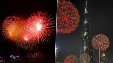 Burj Khalifa New Year’s Eve 2024 Fireworks and Laser Light Show Go Viral As UAE Enters New Year 2025: Breathtaking Video Captures the Elaborate Start of the New Year