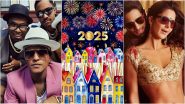 New Year's Eve 2024 Party Songs' Playlist: From 'Uptown Funk' to 'Kala Chashma,' Raise a Toast to New Year 2025 With These Party Songs (Watch Videos)