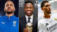 Neymar, Jude Bellingham, Karim Benzema and Other Football Players React As Vinicius Jr Wins FIFA the Best Men's Footballer 2024 Award