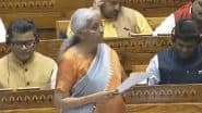 Budget 2025 Live Streaming: Watch Live Video Coverage As Finance Minister Nirmala Sitharaman Presents Union Budget 2025-26 in Parliament