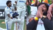 Nitish Kumar Reddy's Father in Tears as He Celebrates Son's Maiden Century in International Cricket During IND vs AUS Boxing Day Test 2024 (Watch Video)