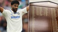 Nitish Kumar Reddy's Name Etched on Melbourne Cricket Ground Honours Board After All-Rounder Hits Maiden International Century During IND vs AUS Boxing Day Test 2024 (See Pic)