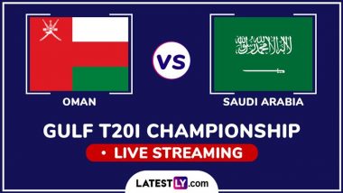 Oman vs Saudi Arabia Free Live Streaming Online, Gulf T20I Championship 2024: How To Watch OMA vs KSA Cricket Match Live Telecast on TV?