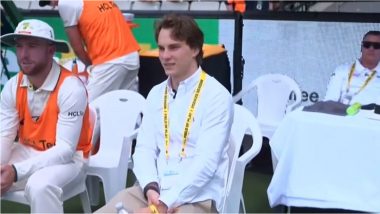 Australian F1 Driver Oscar Piastri Attends IND vs AUS Boxing Day Test 2024 at Melbourne Cricket Ground (See Pics and Video)