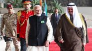 PM Modi in Kuwait: Prime Minister Narendra Modi Accorded Guard of Honour at Bayan Palace (See Pics and Video)