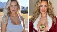 Golf Influencer Paige Spiranac Posts Racy Christmas 2024 Photo and New Clip, Reacts to Criticism for Having ‘Passes’ Account (Watch Videos)