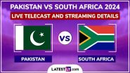 On Which Channel Pakistan vs South Africa 2024-25 Live Telecast in India Will Be Available? How To Watch PAK vs SA T20Is, ODIs and Test Cricket Matches Free Live Streaming Online?