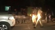 Parbhani Riot: Nanded Police Patrol in Violence-Hit Maharashtra&rsquo;s City After Riot Breaks Out Over Alleged Vandalising of Replica of Indian Constitution (Watch Video)