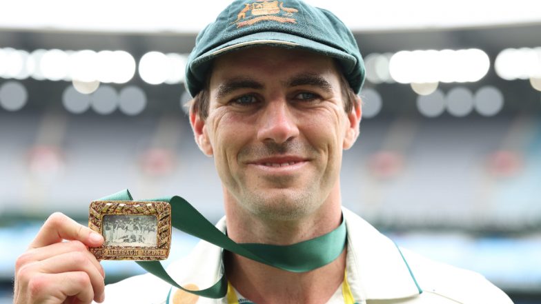 Pat Cummins Wins 2024 Johnny Mullagh Medal For His Man-of-the-Match Performance in Australia's 184-Run Victory in IND vs AUS Boxing Day Test