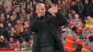 Pep Guardiola Responds to Provocative Comments From Liverpool Fans, Shows Six Fingers With Hand Gesture Depicting Number of Premier League Titles Won With Manchester City (Watch Video)