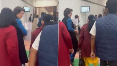 Aparajita Sarangi 'Gifts' Bag With '1984' Written on It to Priyanka Gandhi in Parliament, Videos Surface