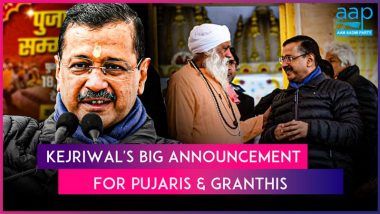 Pujari Granthi Samman Yojana: Arvind Kejriwal Promises INR 18,000 Monthly to Hindu and Sikh Priests if AAP Wins Delhi Assembly Elections 2025