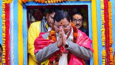 Uttarakhand CM Pushkar Singh Dhami Launches Winter Char Dham Yatra, Performs Puja at Omkareshwar Temple in Ukhimath