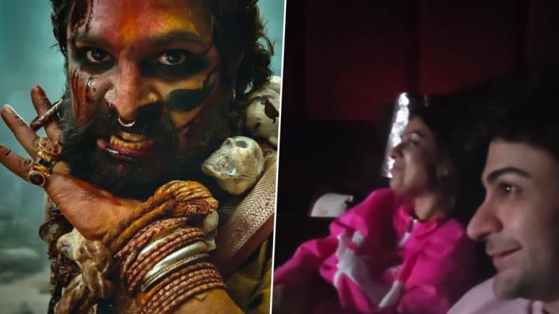 Video of Nia Sharma and Shalin Bhanot Enjoying Allu Arjun’s ‘Pushpa 2’ at Theatre Goes Viral – WATCH