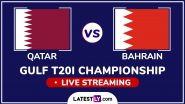 Qatar vs Bahrain Free Live Streaming Online, Gulf T20I Championship 2024: How To Watch QAT vs BAH Cricket Match Live Telecast on TV?