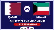 Qatar vs Kuwait Free Live Streaming Online, Gulf T20I Championship 2024: How To Watch QAT vs KUW Cricket Match Live Telecast on TV?