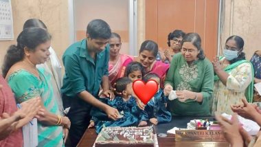 Chennai: Parents Return to RSRM Hospital in Tamil Nadu After 1 Year To Celebrate Their Twins' First Birthday, Heartwarming Post Goes Viral (See Pic)