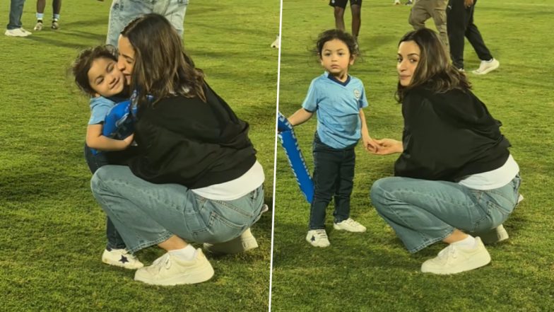 Raha Kapoor Steals the Spotlight at Mumbai City FC Match; Ranbir Kapoor-Alia Bhatt’s Daughter’s Adorable Reaction to the Crowd’s Chanting Is Unmissable (Watch Video)