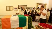 Dr Manmohan Singh Dies: Sonia Gandhi, Rahul Gandhi and Mallikarjun Kharge Pay Tributes to Former PM (See Pics and Video)