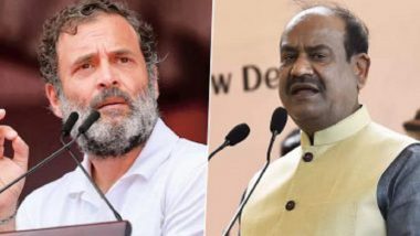 Rahul Gandhi Meets Lok Sabha Speaker Om Birla With Request To Expunge Remarks Against Him, Ensure House Functions (Watch Video)