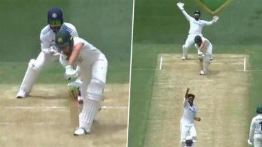 Sam Konstas Wicket Video: Watch Ravindra Jadeja Trap 19-Year-Old Australian Debutant LBW During IND vs AUS Boxing Day Test 2024