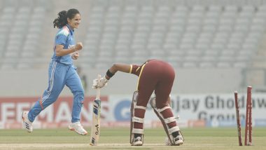 Renuka Thakur Creates History As First Indian Woman Cricketer To Dismiss Both Openers for Ducks in One-Day Internationals, Achieves Feat During IND-W vs WI-W 3rd ODI 2024 (Watch Video)