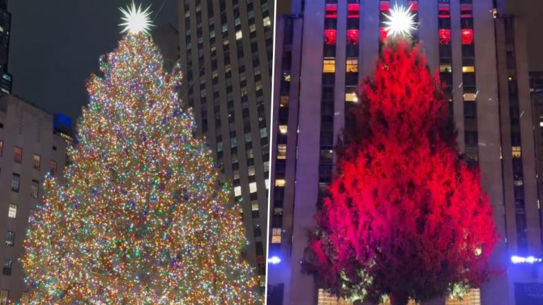 Rockefeller Center Christmas Tree 2024 Lights Up in New York City, Mesmerising Videos and Pictures of the Iconic Tree Lighting Ceremony Go Viral