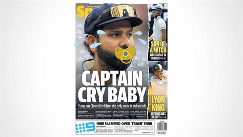 'Captain Cry Baby' Australian Newspaper Targets Rohit Sharma With a ...