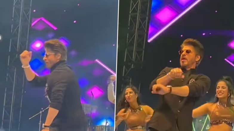 Shah Rukh Khan Wins Hearts With Electrifying ‘Jhoome Jo Pathaan’ Dance Moves at Delhi Event (Watch Video) | 🎥 Morning Tidings