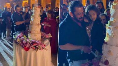 Salman Khan’s Grand Birthday Celebration in Jamnagar With the Ambanis Takes Social Media by Storm (Watch Video)