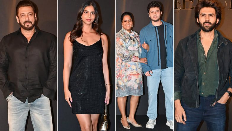 Salman Khan, Suhana Khan, Kartik Aaryan and Others Grace Nirvan Khan’s Star-Studded Birthday Bash in Mumbai (See Pics)