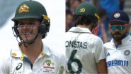 Sam Konstas Opens Up On His Heated Exchange With Virat Kohli During IND vs AUS Boxing Day Test 2024 at MCG, Says ‘Emotions Got to Both of Us’ (Watch Video)