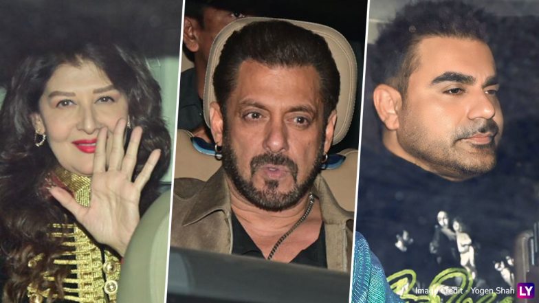 Salman Khan Turns 59: Sangeeta Bijlani, Arbaaz Khan, Bobby Deol and More Spotted at Arpita Khan Sharma’s Residence for ‘Sikandar’ Star’s Birthday Bash (See Pics)