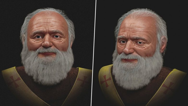 Santa Claus’ Real Face Revealed After 1,700 Years: Scientists Use Forensic Technology To Recreate Face of Saint Nicholas of Myra, Inspiration Behind the Iconic Figure (View Pictures)