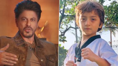 ‘Mufasa: The Lion King’ Hindi Version: Shah Rukh Khan Praises Son AbRam’s Dedication to Memorising Lines for His Voice Role as Young Mufasa (Watch Video)