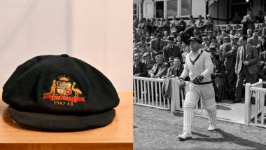 Sir Don Bradman’s ‘Baggy Green’ Test Cap From 1947–48 Series Against India Sold for INR 2.63 Crore at Auction in Sydney